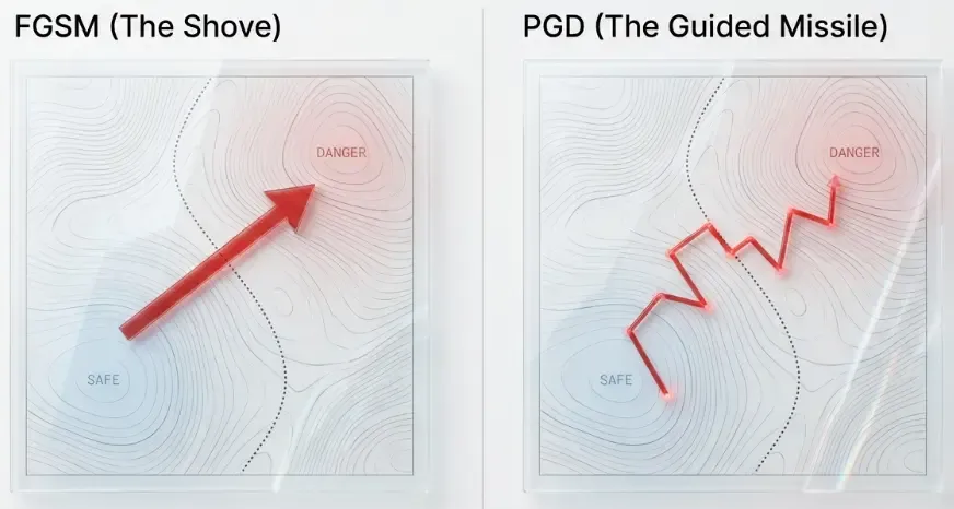 FGSM vs PGD Comparison